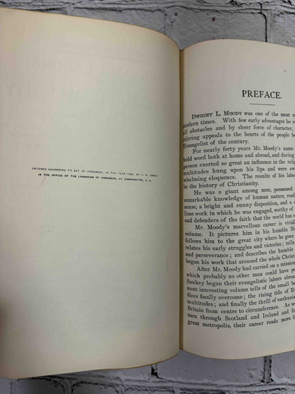 Life and Labors of Dwight L. Moody by Henry Davenport Northrop, 1899 - copyright page and preface
