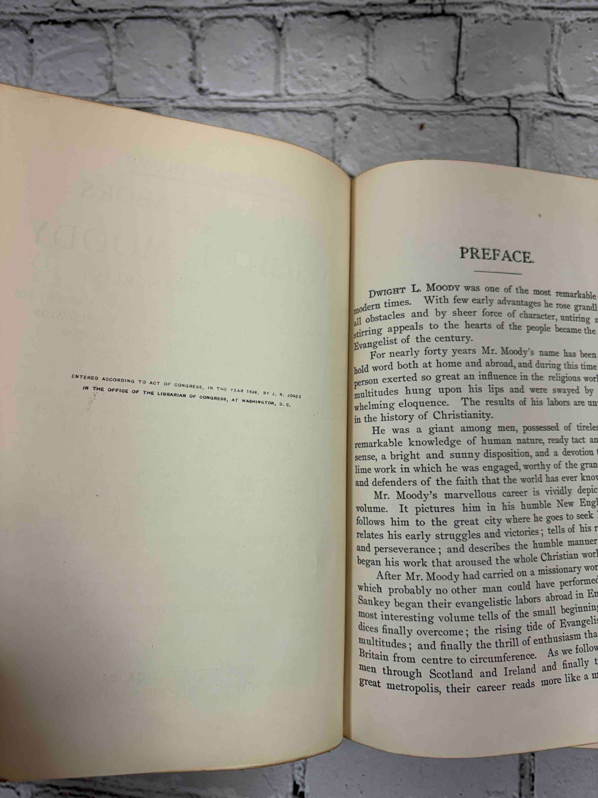 Life and Labors of Dwight L. Moody by Henry Davenport Northrop, 1899 - preface