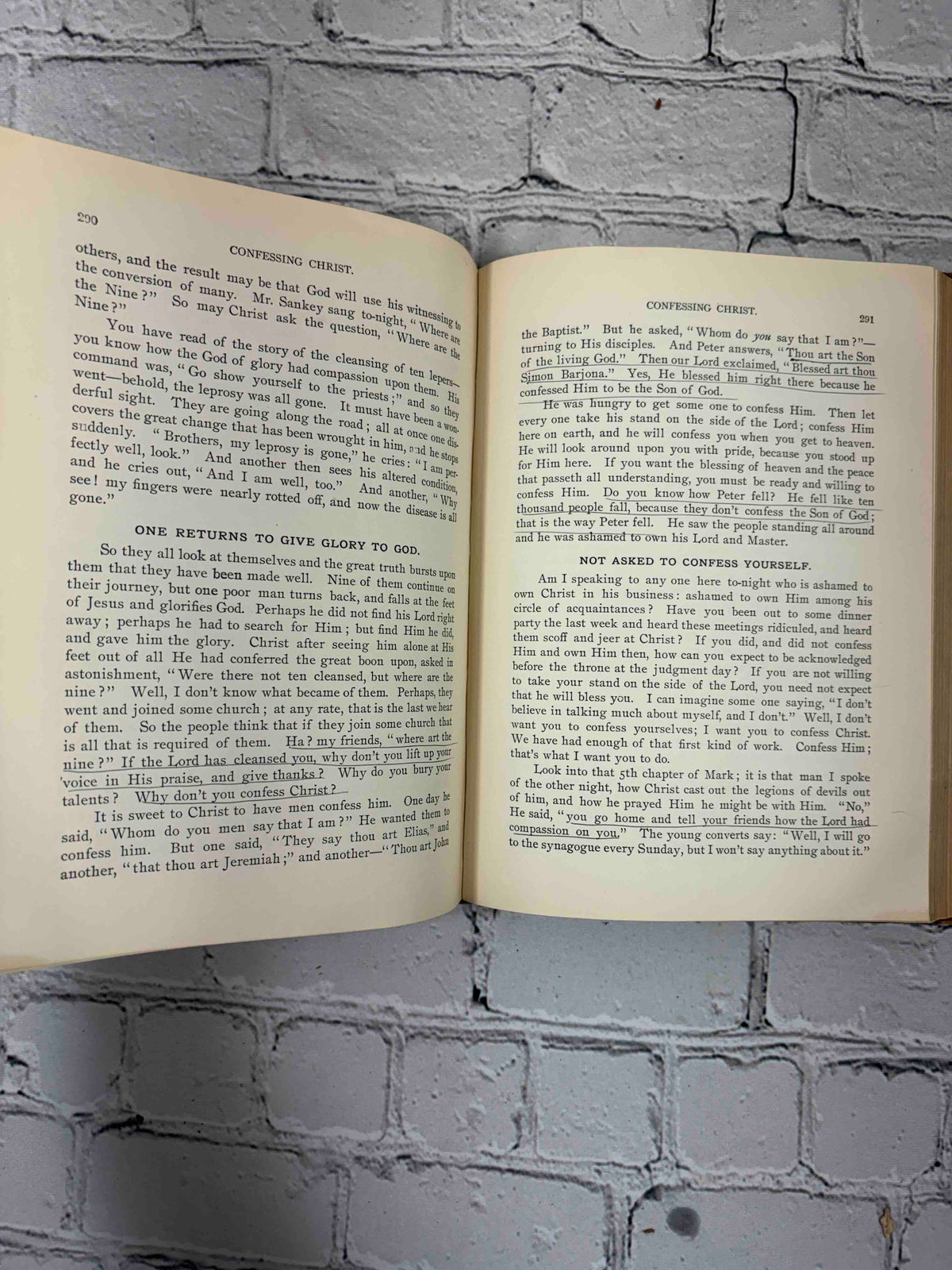 Life and Labors of Dwight L. Moody by Henry Davenport Northrop, 1899 - ink underlining