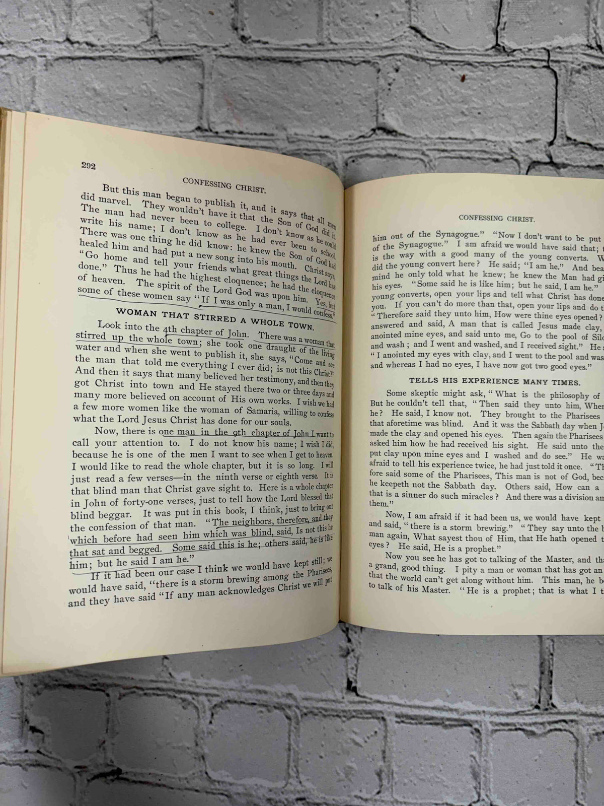 Life and Labors of Dwight L. Moody by Henry Davenport Northrop, 1899 - ink underlining