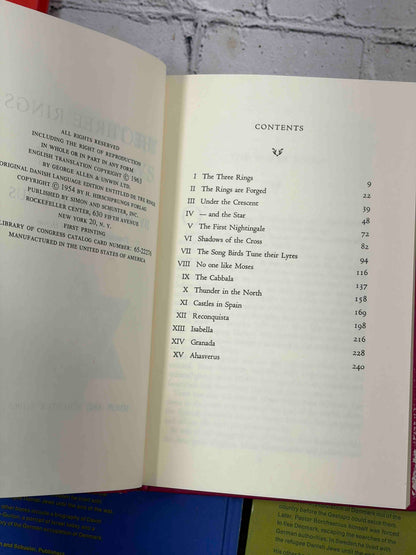 The History of the Jews by Poul Borchsenius, 1965 Simon and Schuster 5-volume set - Volume Two copyright page and contents