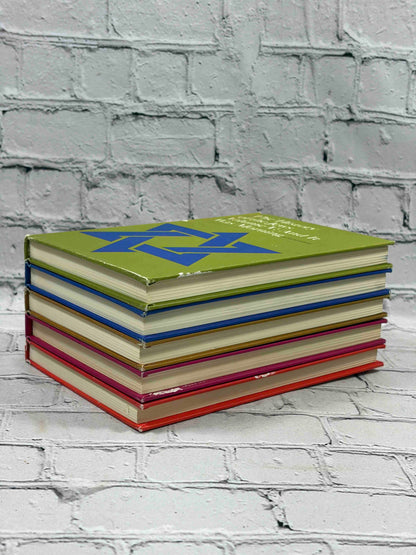 The History of the Jews by Poul Borchsenius, 1965 Simon and Schuster 5-volume set - stacked volumes