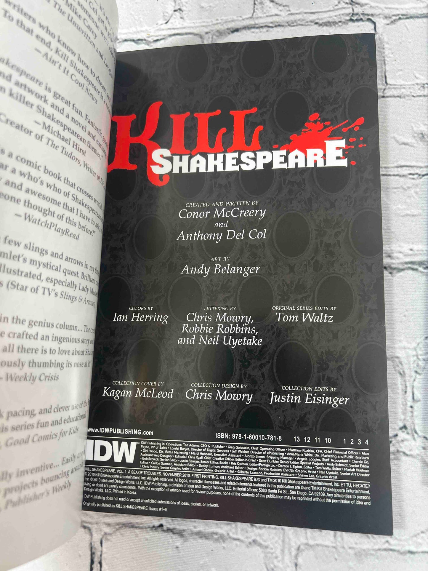 Kill Shakespeare Volume 1 & 2
