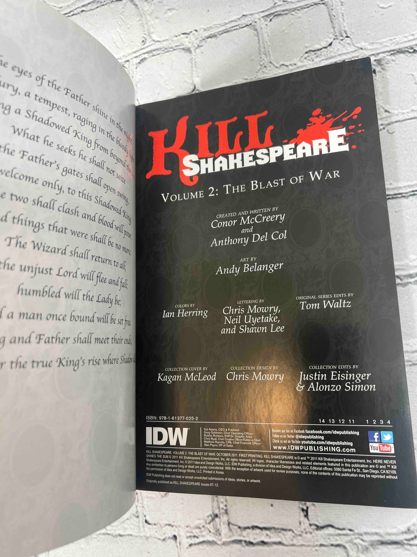 Kill Shakespeare Volume 1 & 2