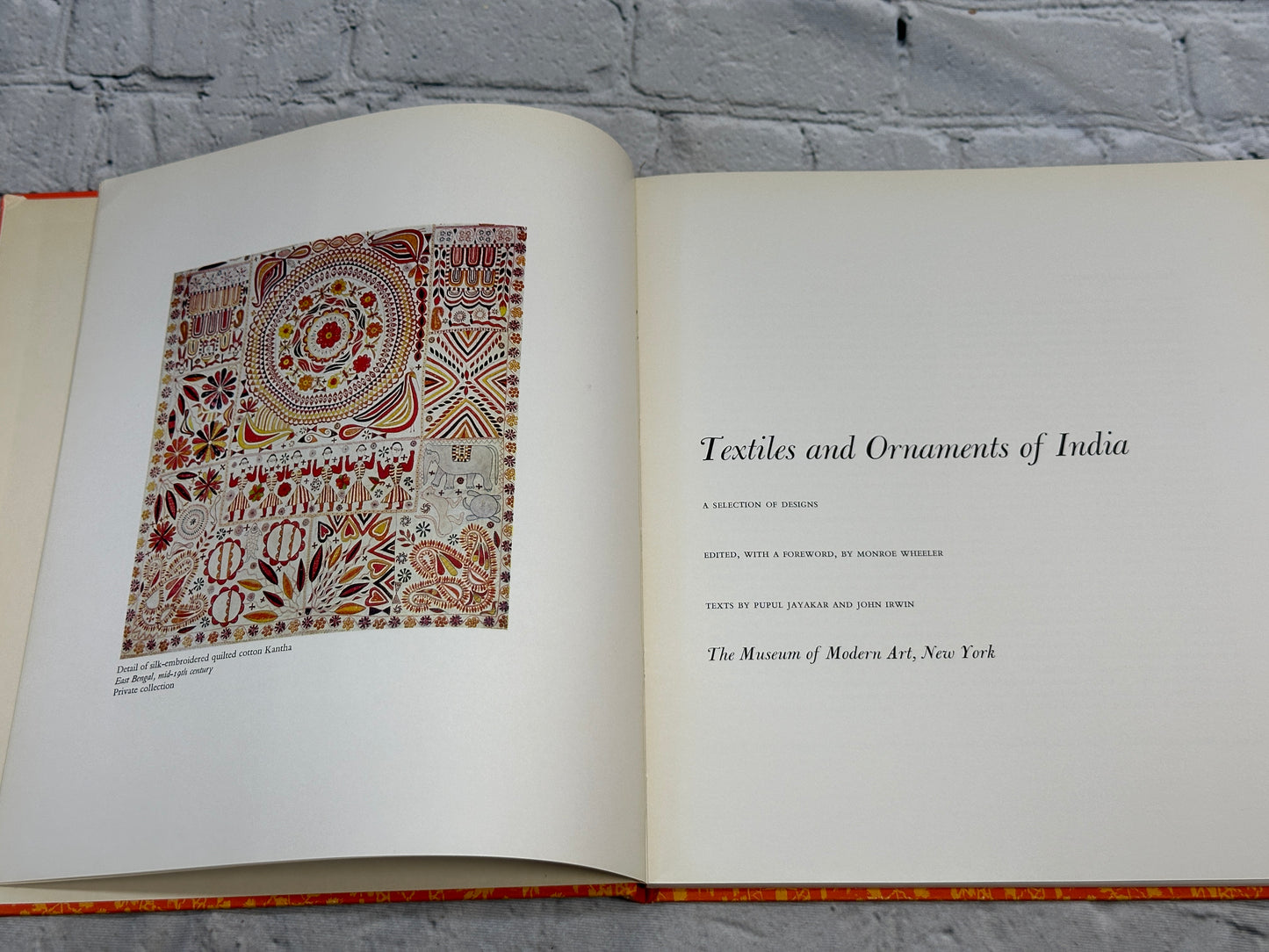 Textiles and Ornaments of India by Pupul Jayakar [1956]