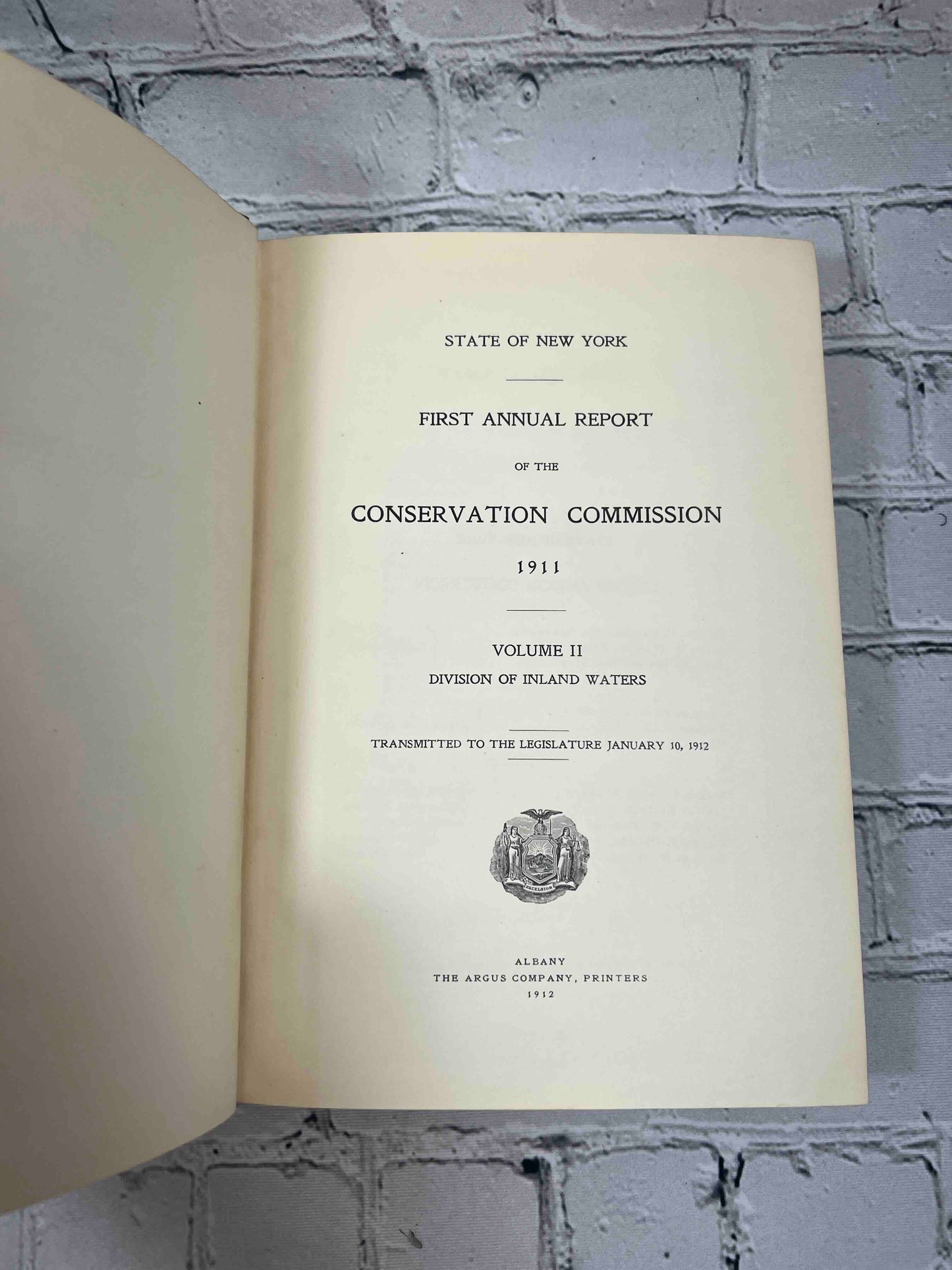 New York State Conservation Commission: Annual Report 1911 (Vol. 2)