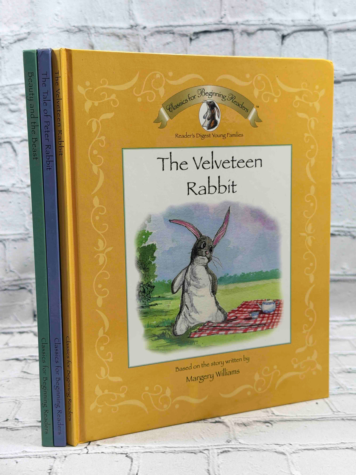 Classics for Beginning Readers: Velveteen Rabbit, Beauty & the Beast, Peter Rabbit (Lot of 3)