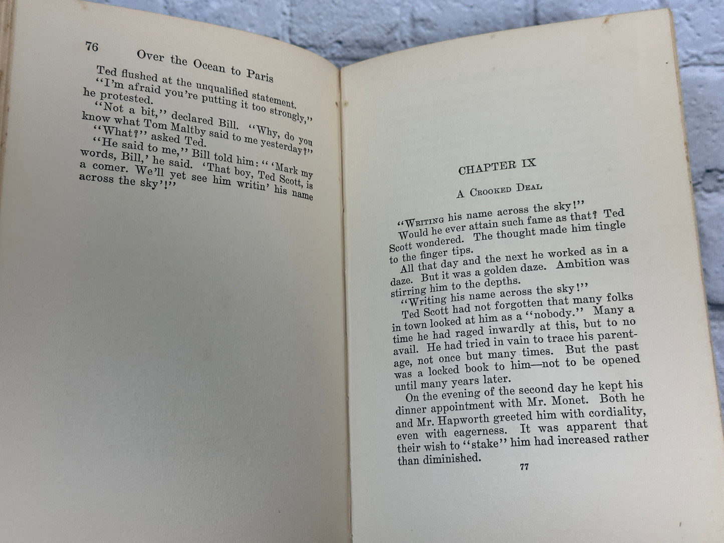 Over the Ocean to Paris by Franklin Dixon [1927]