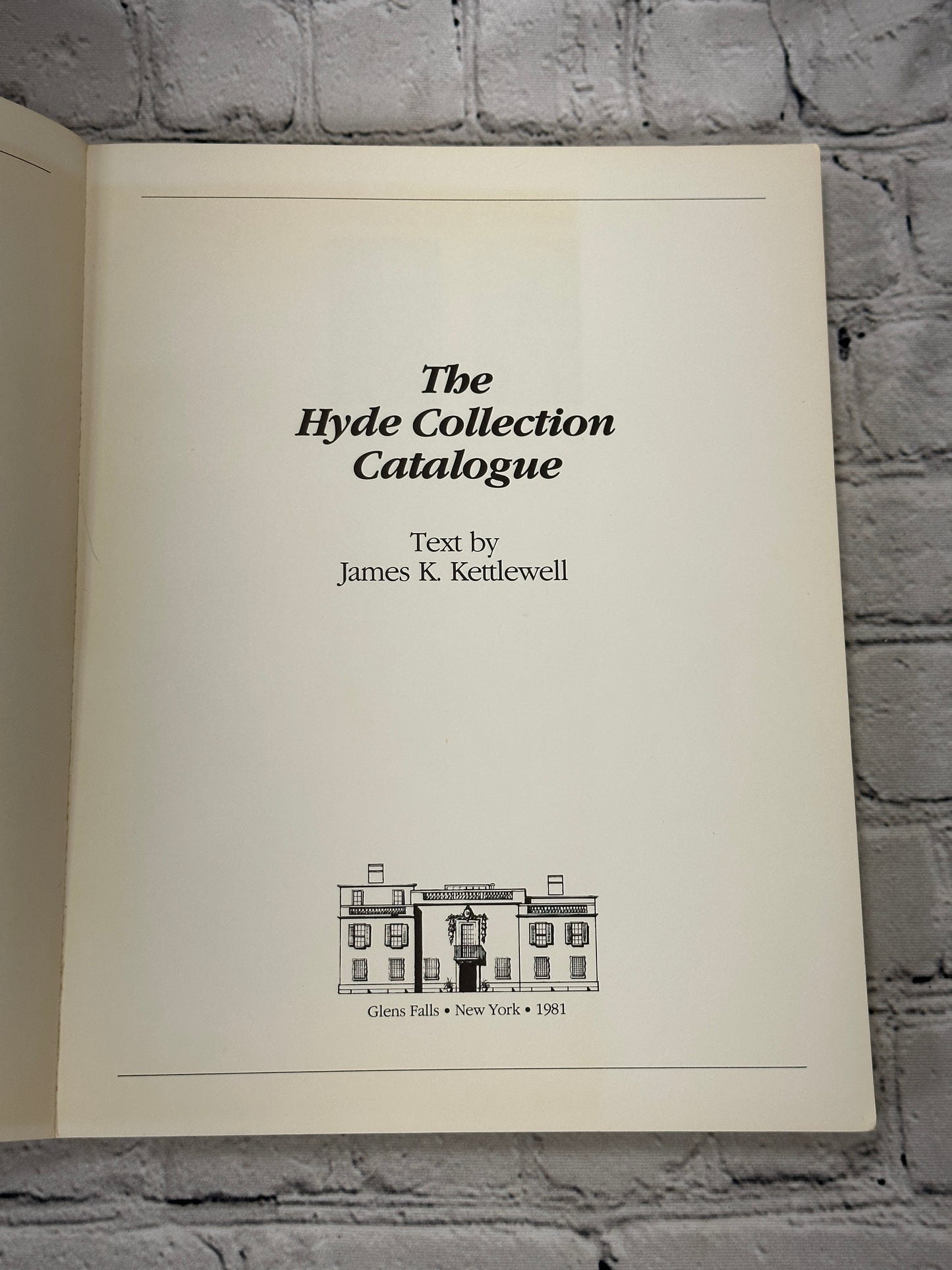 The Hyde Collection Catalogue by James K. Kettlewell [1981]