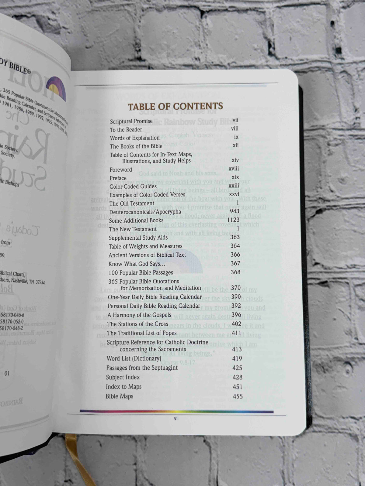Holy Bible: The Catholic Rainbow Study Bible : Today's English Version