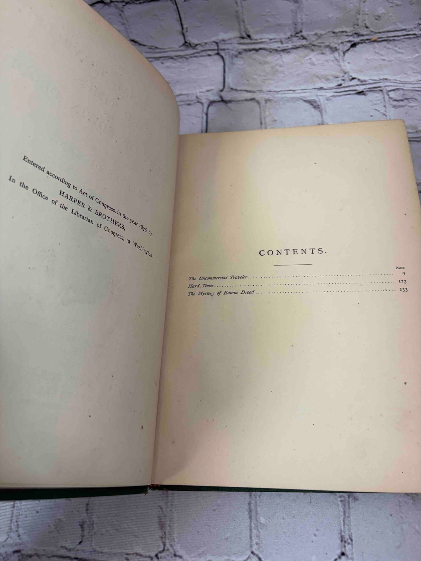 The Uncommercial Traveller, Hard Times, and The Mystery of Edwin Drood