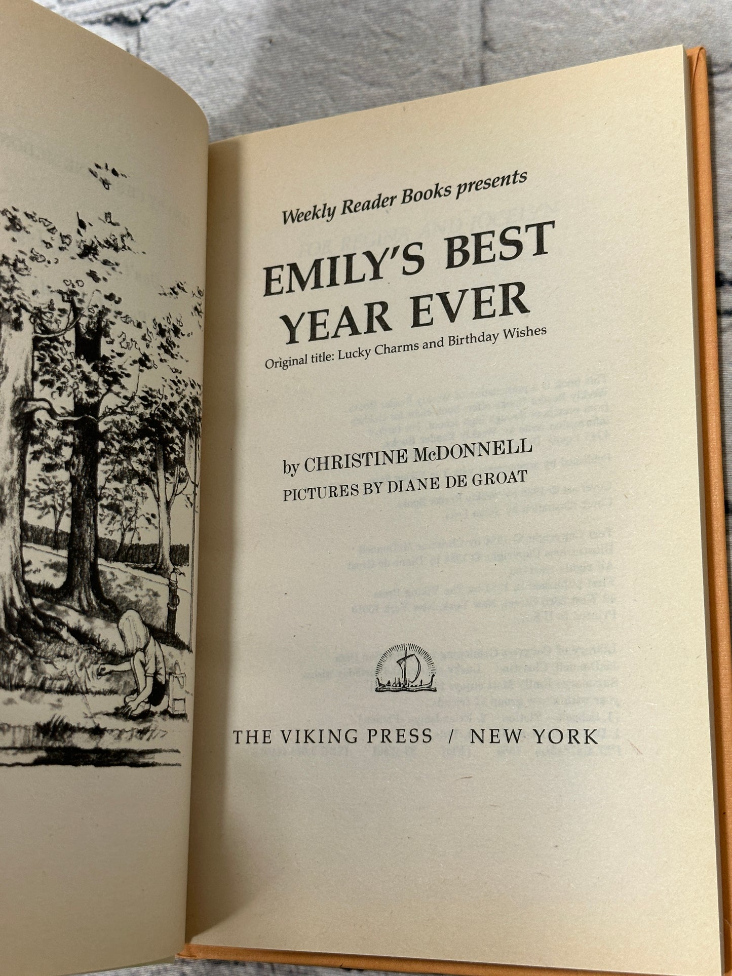 Emily's Best Year Ever By Christine McDonnell [1986 · Weekly Reader Books]