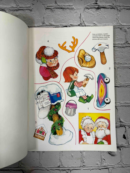 The Elves' Christmas Surprise Sticker Fun, 1993 Golden Books - sticker page