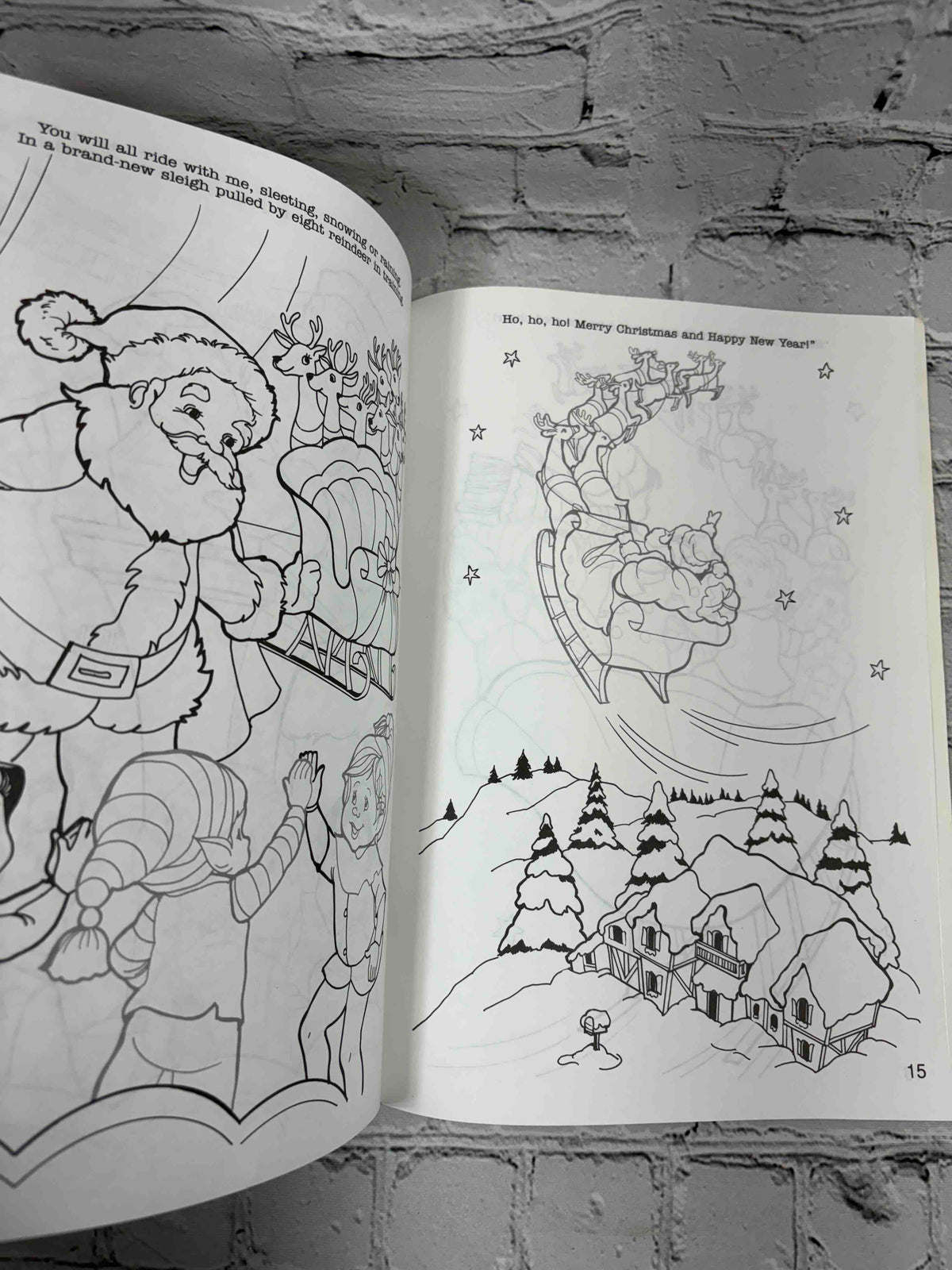 The Elves' Christmas Surprise Sticker Fun, 1993 Golden Books - coloring pages