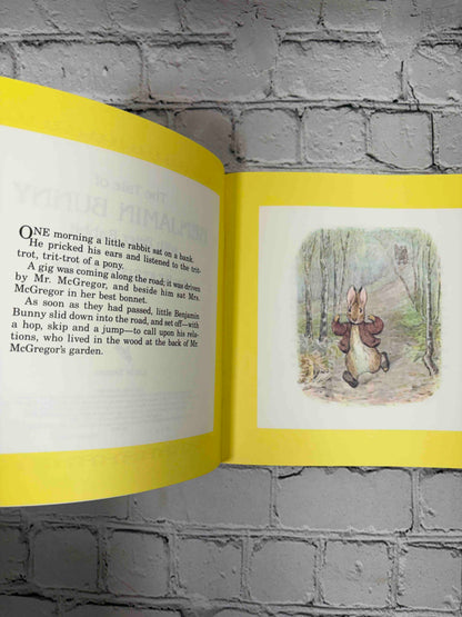The Tale of Benjamin Bunny with Peter Rabbit by Beatrix Potter, 1986 Little Simon paperback - story page
