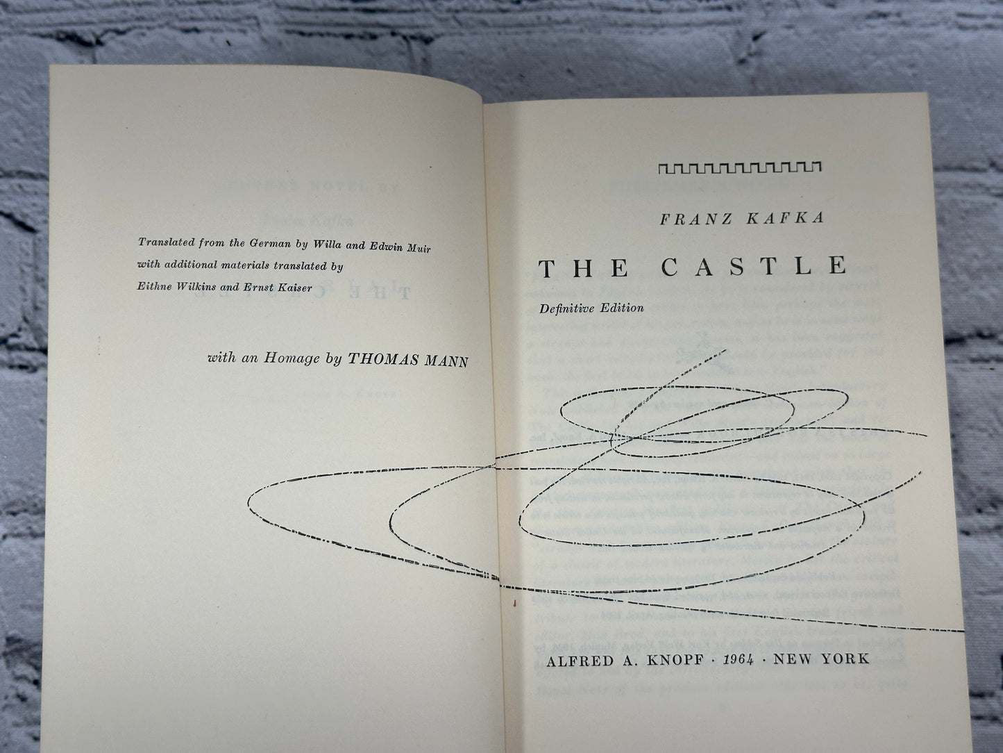 The Castle by Franz Kafka 1962 [Definitive Edition Revvised · 1964]