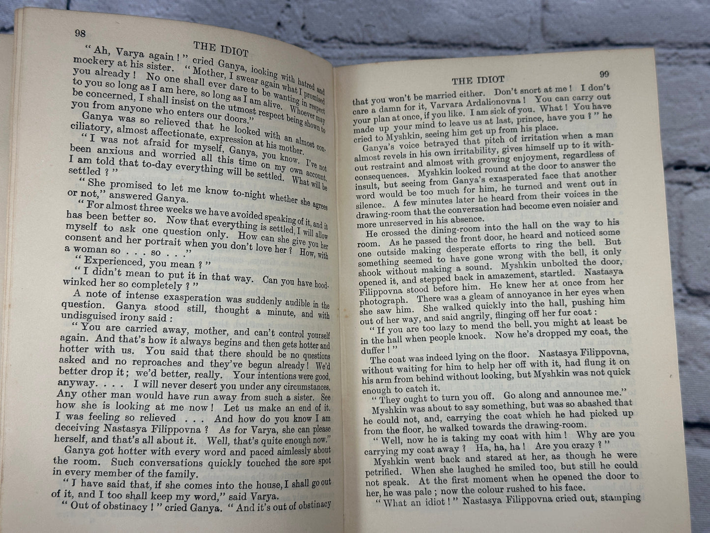 The Idiot by Fyodor Dostoevsky [First US Edition · 6th Print · 1922]