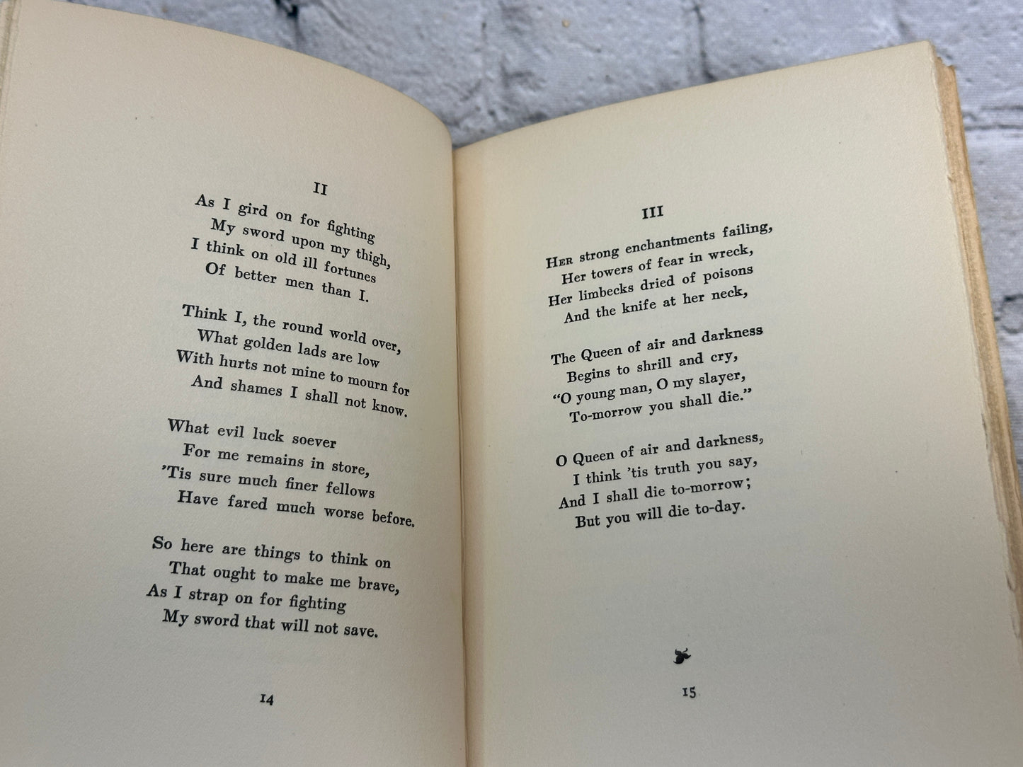 Last Poems By A. E. Housman [1936]