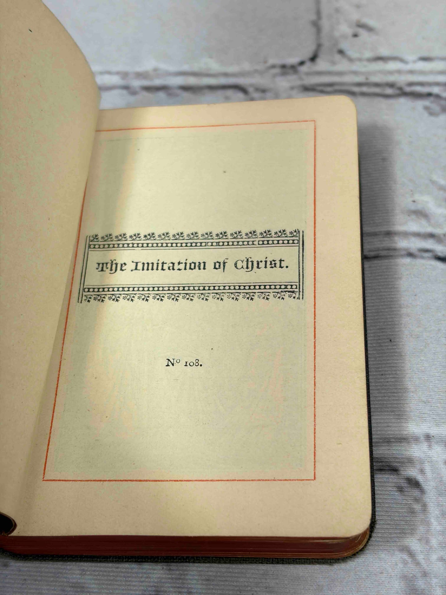 The Imitation of Christ in Four Books No. 108