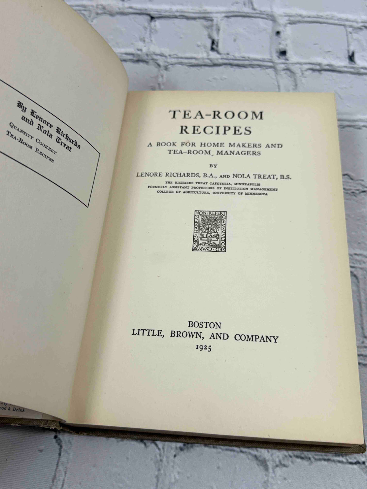 Tea-Room Recipes: A Book for Home Makers and Tea-Room Managers