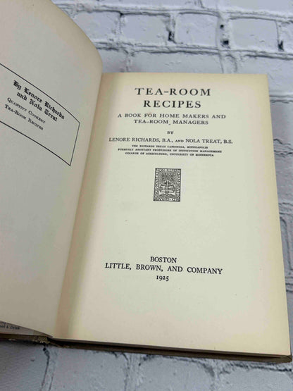 Tea-Room Recipes: A Book for Home Makers and Tea-Room Managers