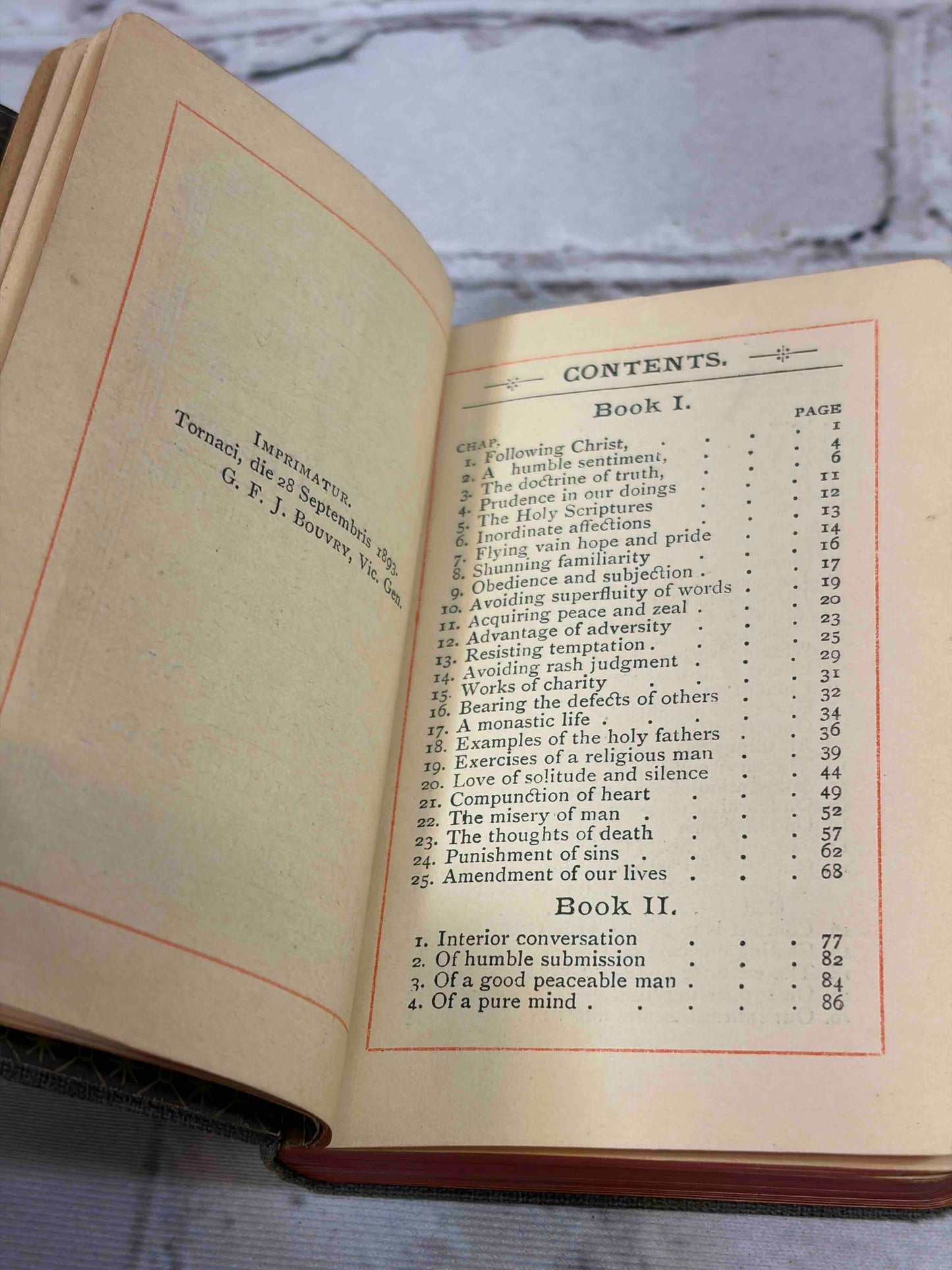 The Imitation of Christ in Four Books No. 108