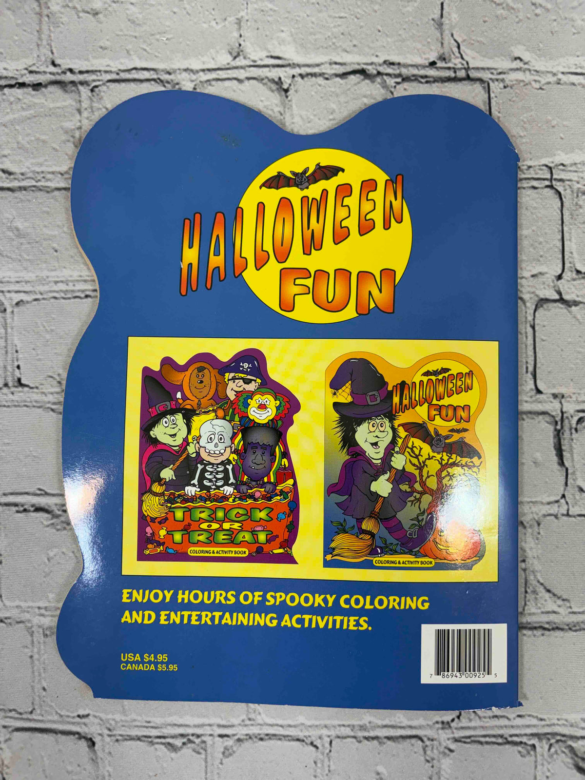 Halloween Fun Coloring & Activity Book, 1999 Paradise Press - back cover