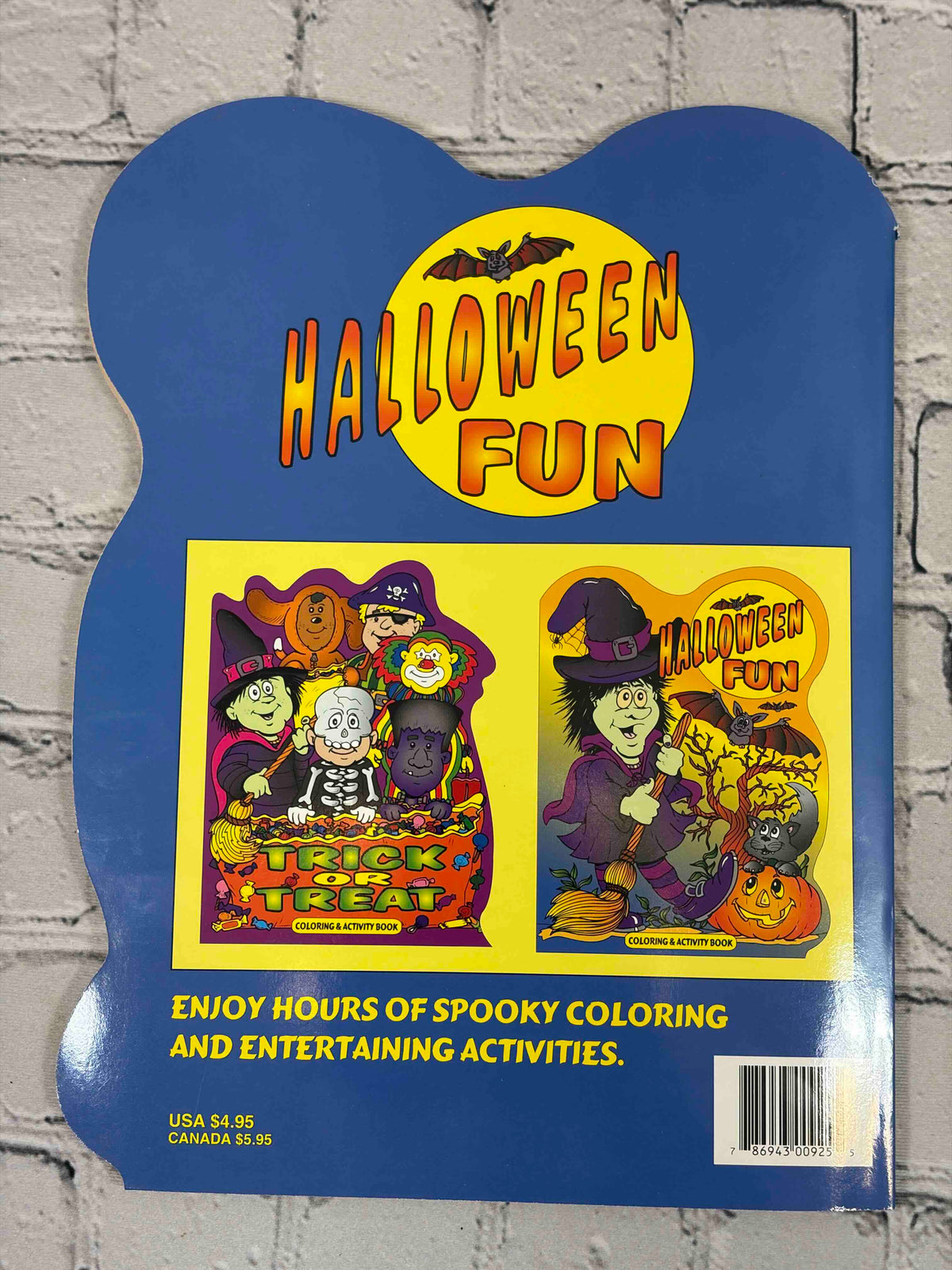 Halloween Fun Coloring & Activity Book, 1999 Paradise Press - back cover