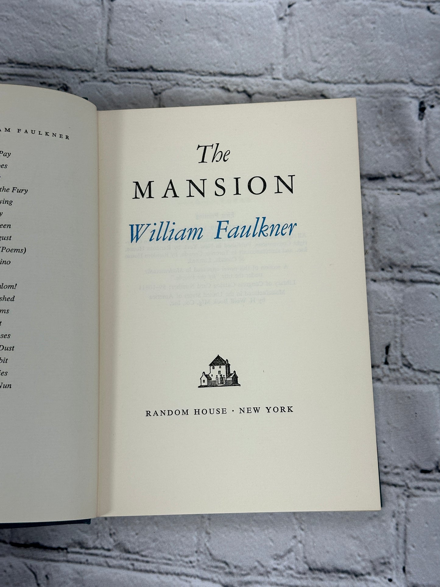 The Mansion by William Faulkner [1st Printing · 1959]