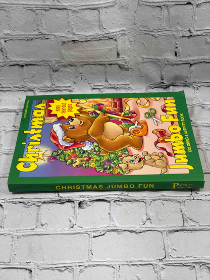 Christmas Jumbo Fun Coloring & Activity Book, 2002 Paradise Press - spine