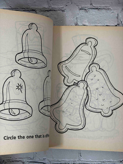 Christmas Jumbo Fun Coloring & Activity Book, 2002 Paradise Press - circle the one that is different activity