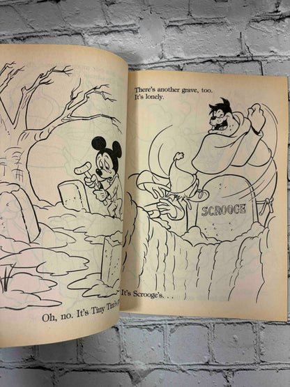 Disney's Christmas Book Featuring Mickey's Christmas Carol, 1989 Golden coloring book - coloring pages