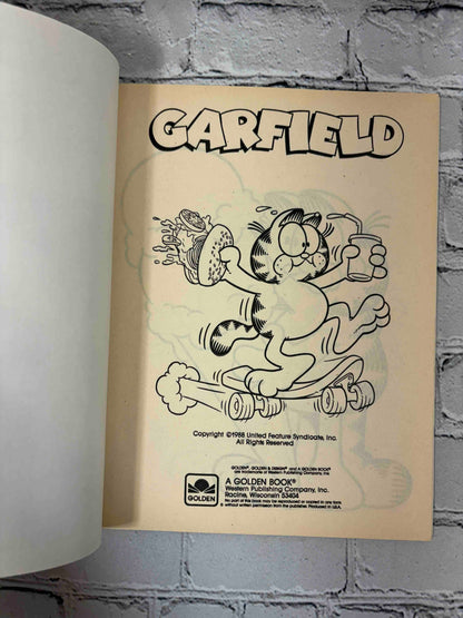 Garfield Trace & Color, 1988 Golden Book - title and copyright page