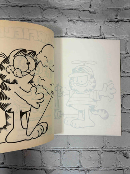 Garfield Trace & Color, 1988 Golden Book - tracing tissue and coloring pages