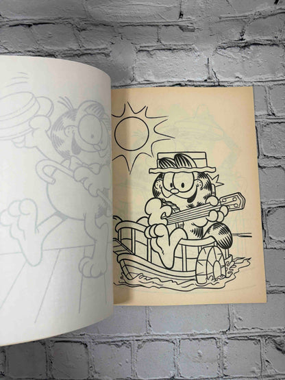 Garfield Trace & Color, 1988 Golden Book - tracing tissue and coloring pages