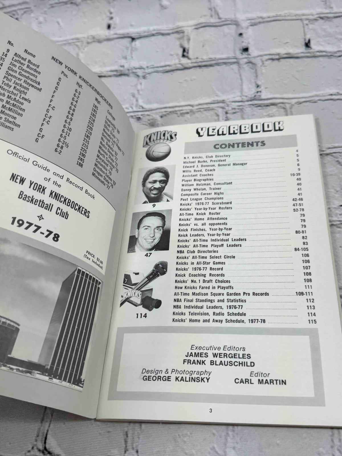 New York Knicks Yearbook 1977-78