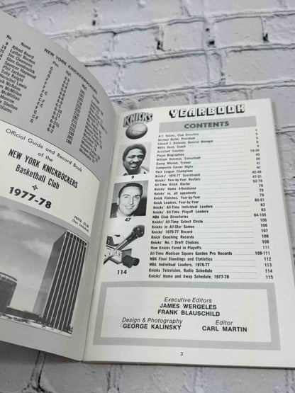 New York Knicks Yearbook 1977-78