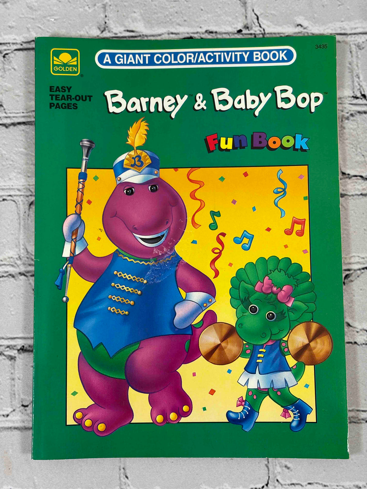 Barney & Baby Bop Fun Book, 1994 Golden - front cover