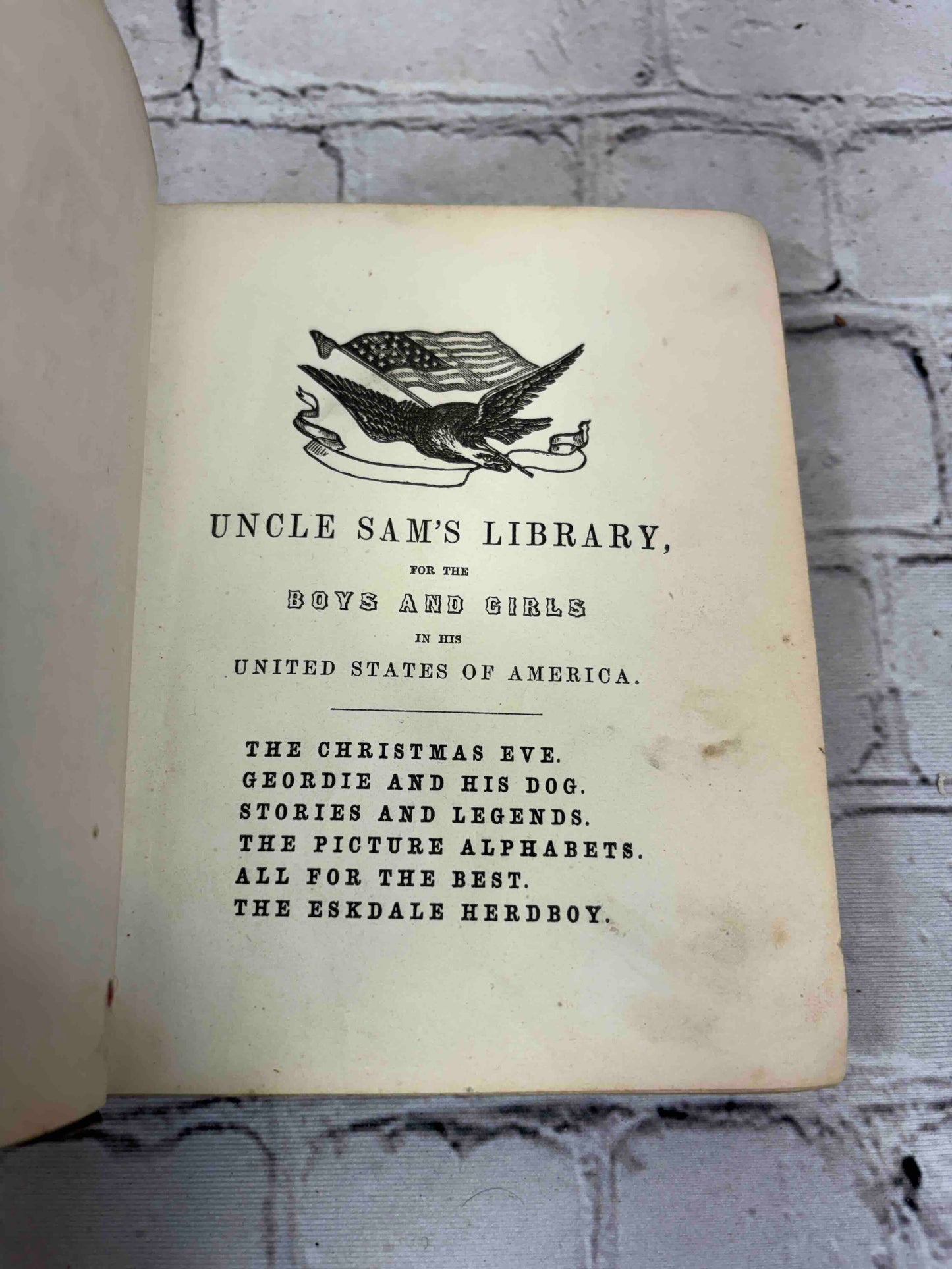 Uncle Sam's Library For Boys and Girls in his U. S. A.
