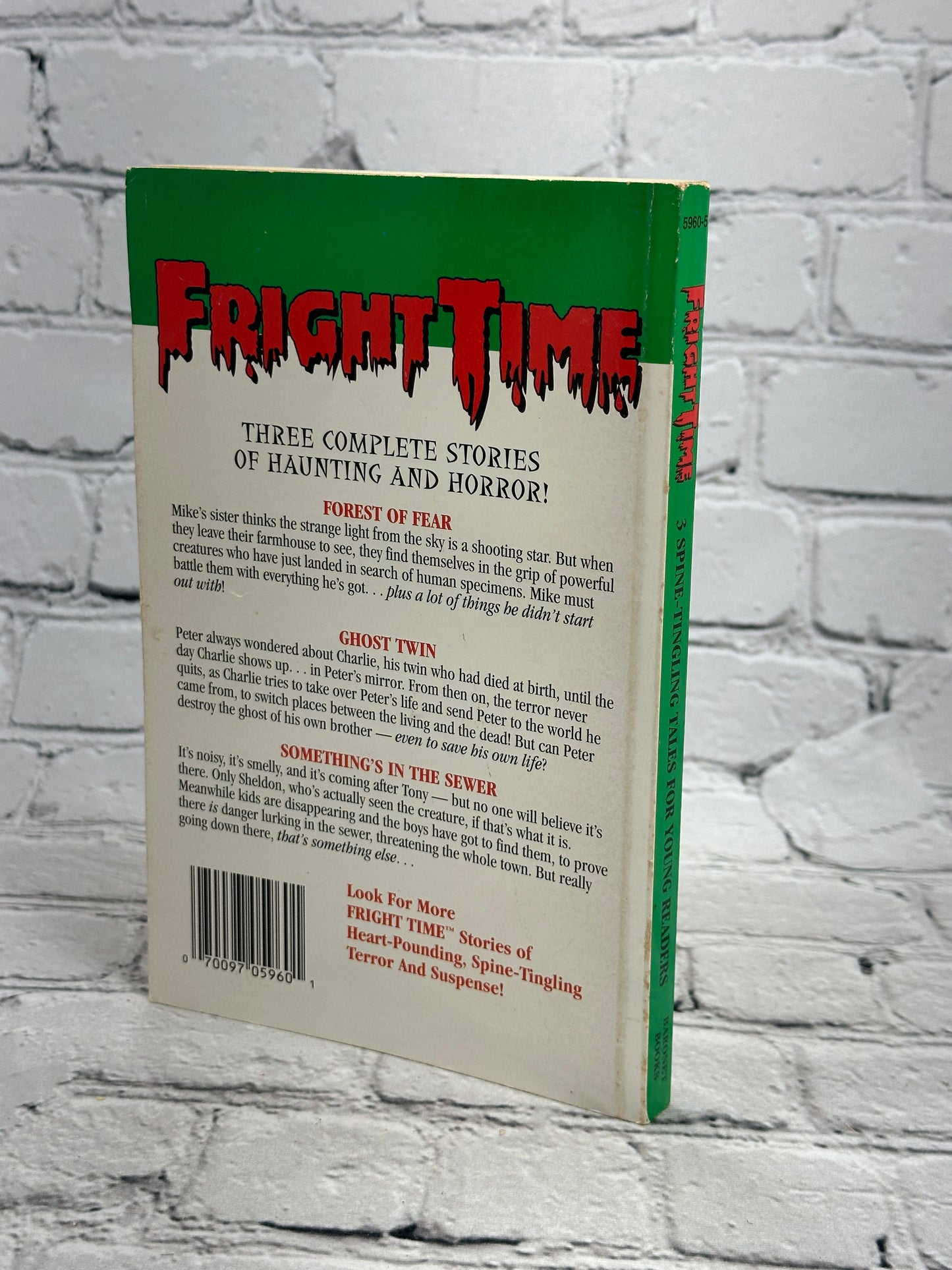 Fright Time 3 Spine-tingling Tales for Young Readers [Lot of 3 · 1990s]