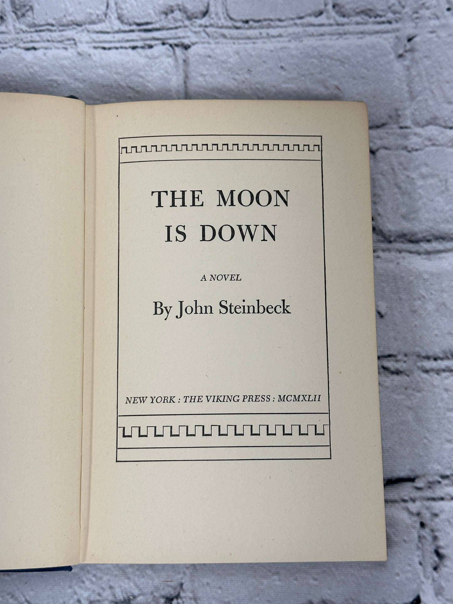 The Moon Is Down by John Steinbeck [1942]