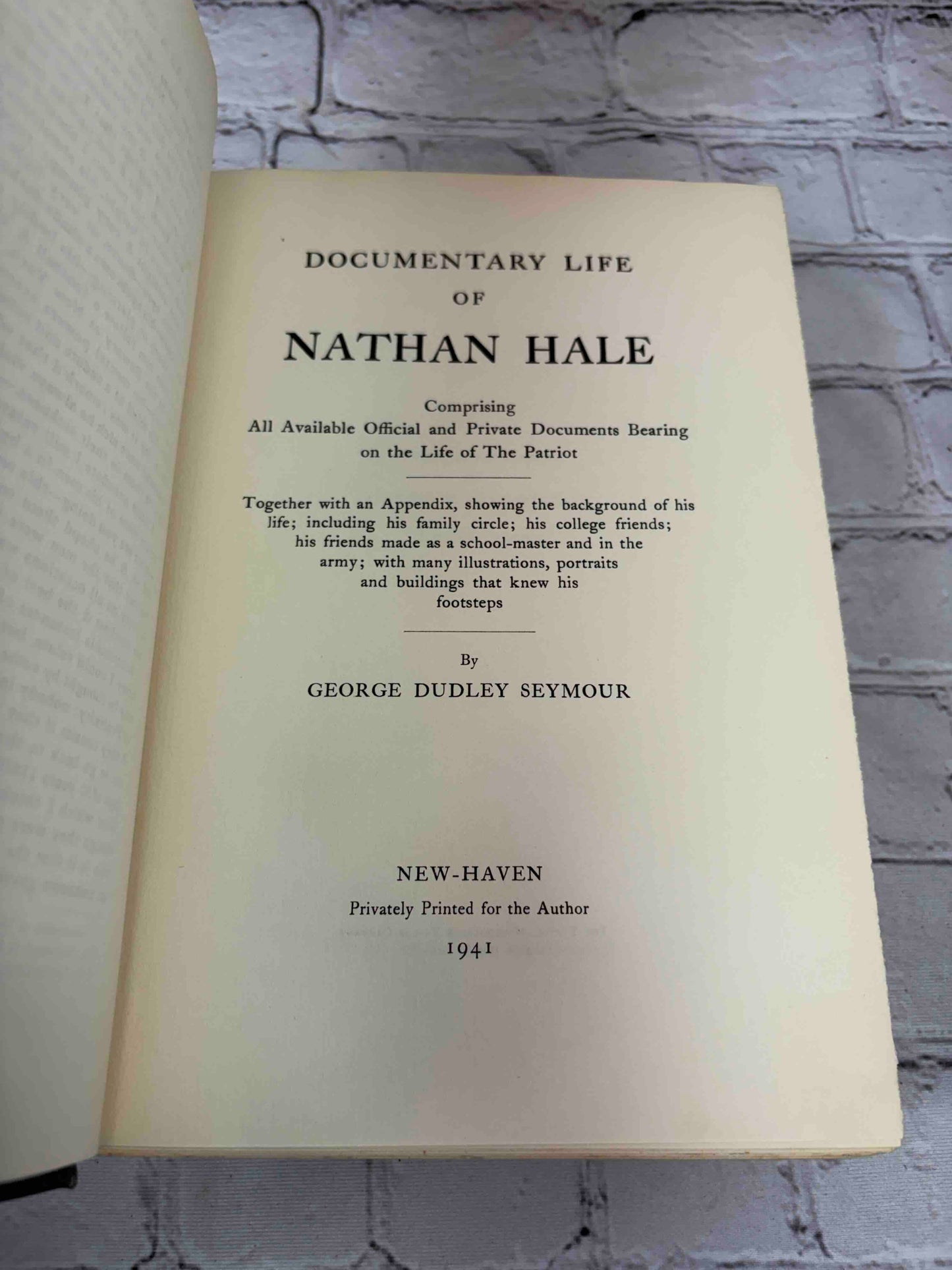 Documentary Life of Nathan Hale