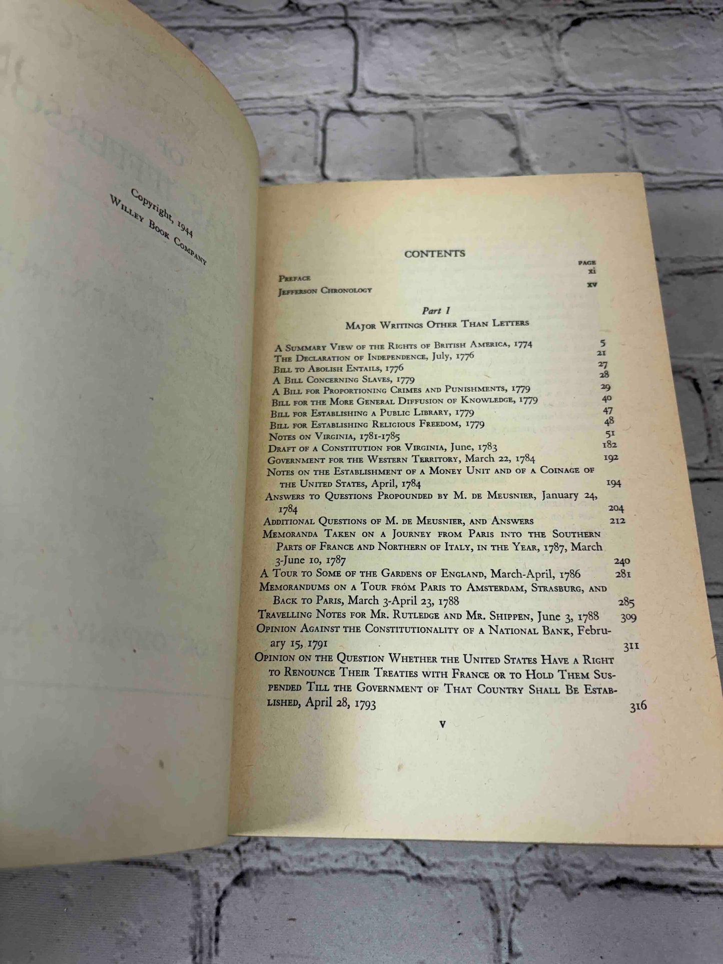 Basic Writing of Thomas Jefferson