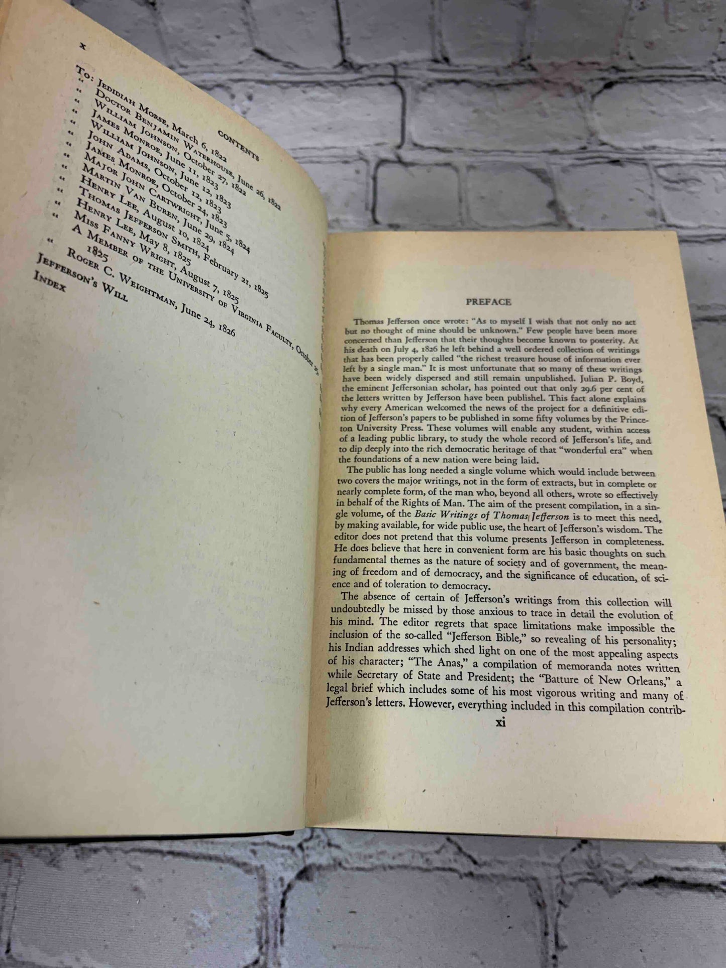 Basic Writing of Thomas Jefferson