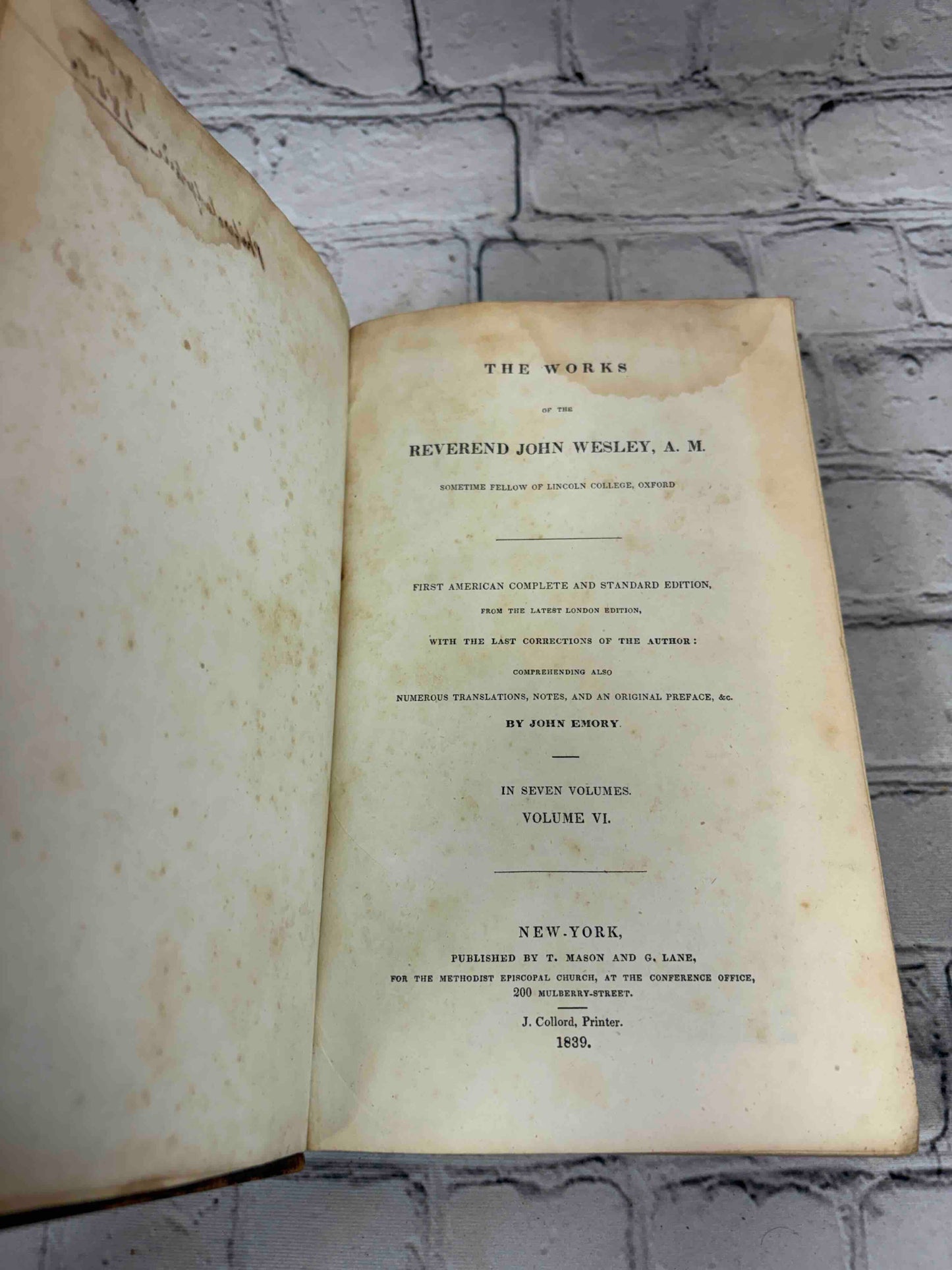 The Works of the Reverend John Wesley, A.M. (Volume 6)