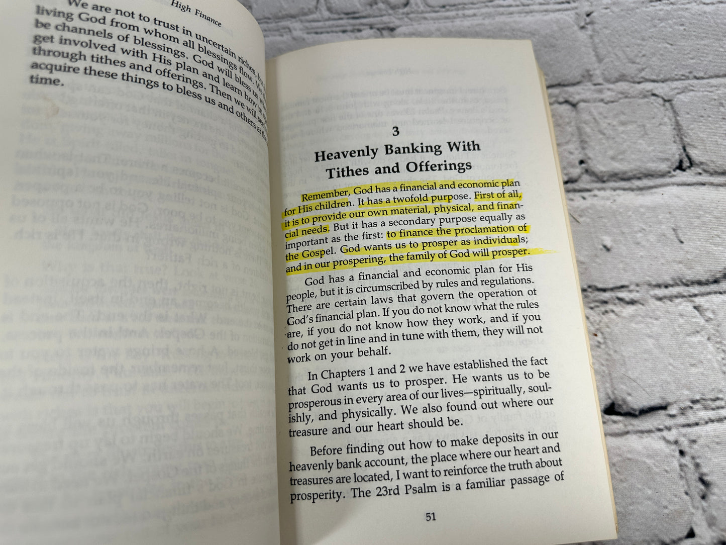 High Finance: God's Financial Plan Tithes and Offerings by Frederick Price [1984]