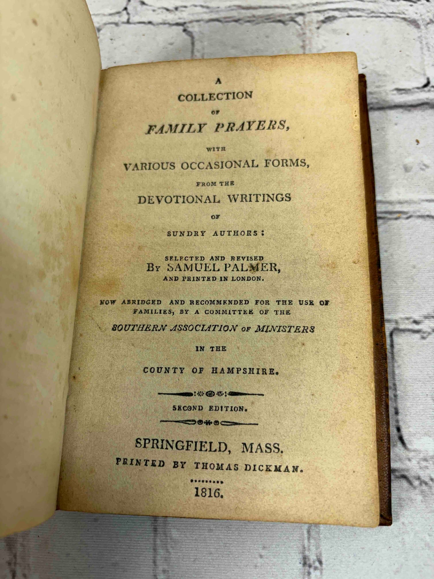 A Collection of Family Prayers