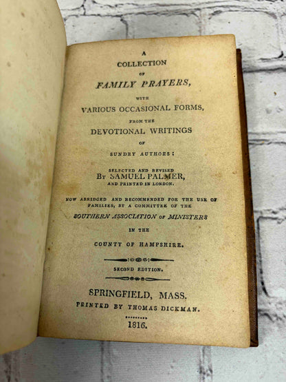 A Collection of Family Prayers