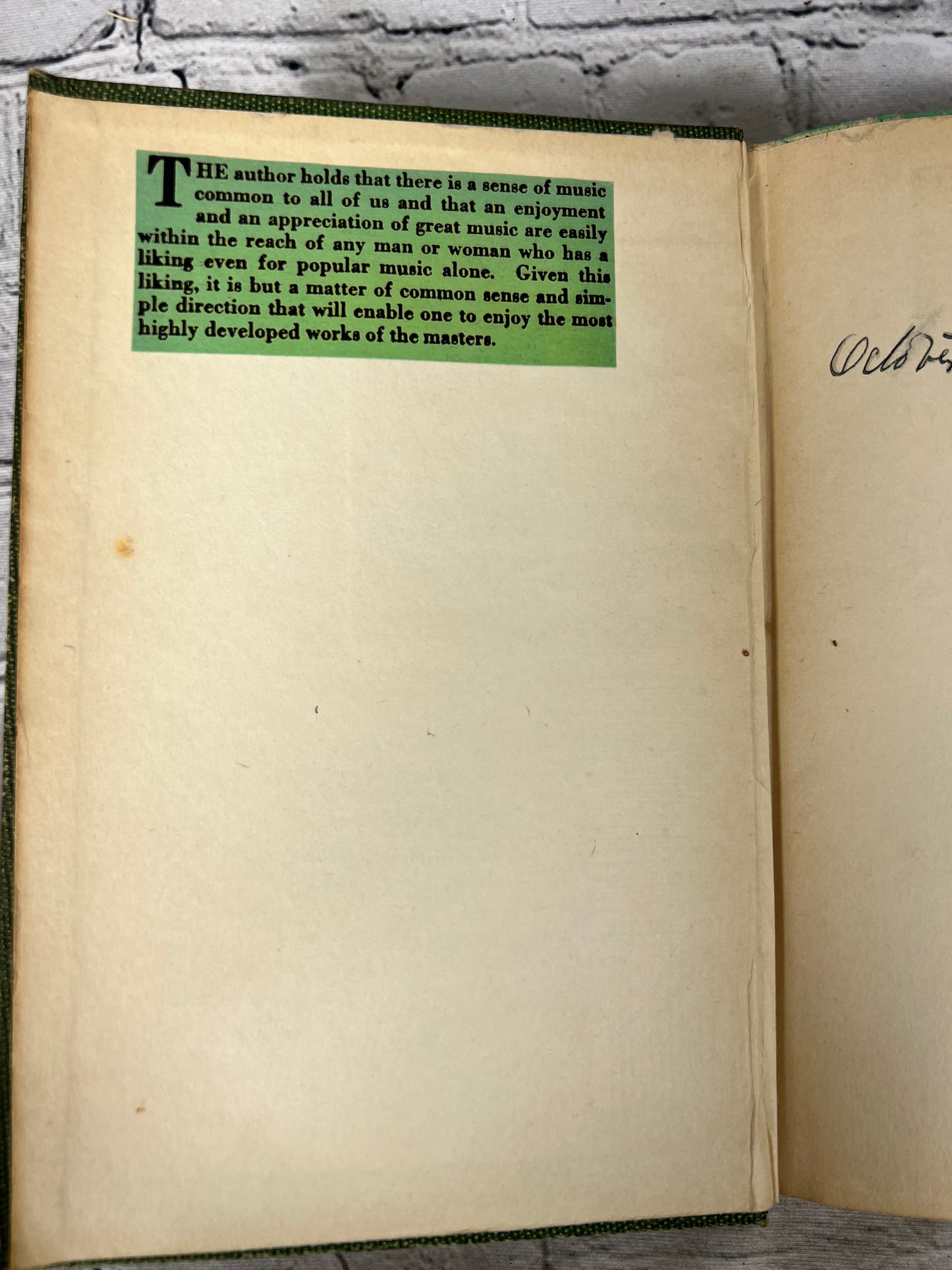 The Common Sense of Music by Sigmund Spaeth [1924 · Second Print]