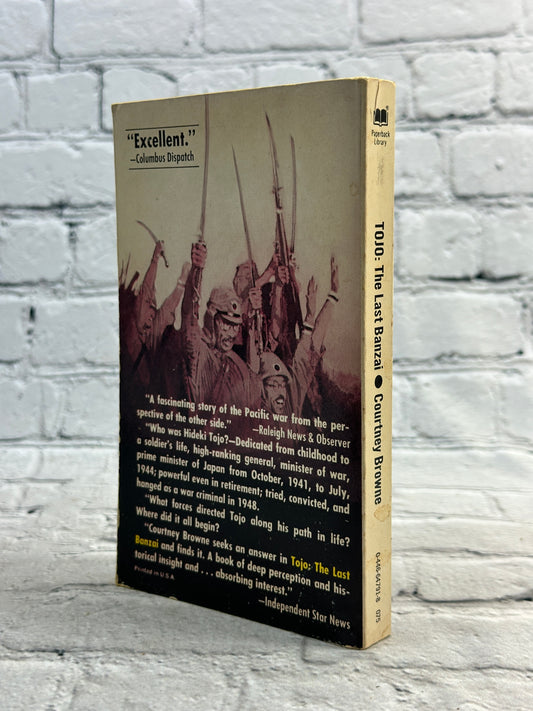 Tojo: The Last Banzai by Courtney Browne [1972]